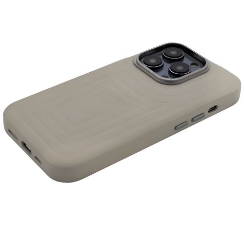 Decoded Leather Embossed Backcover for iPhone 14 Pro Clay