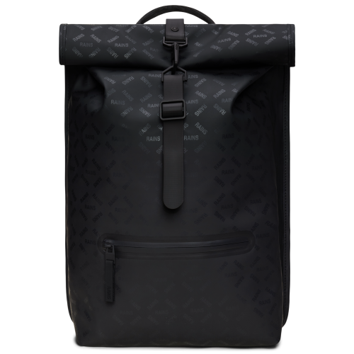RAINS Rolltop Rucksack W3 - Black Grain