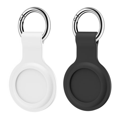 Sdesign Cloud Silicone Case for Airtag2pack - Black/White