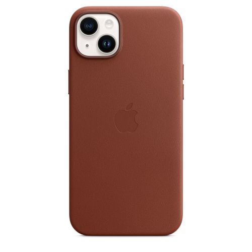 Apple iPhone 14 Plus Leather Case w/MagSafe Umber