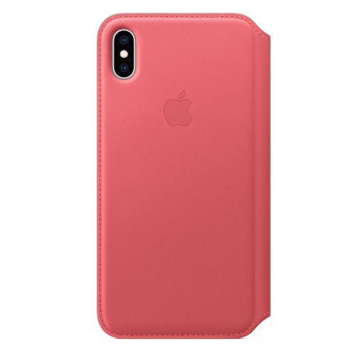 Apple iPhone XS Max Leather Folio Peony Pink