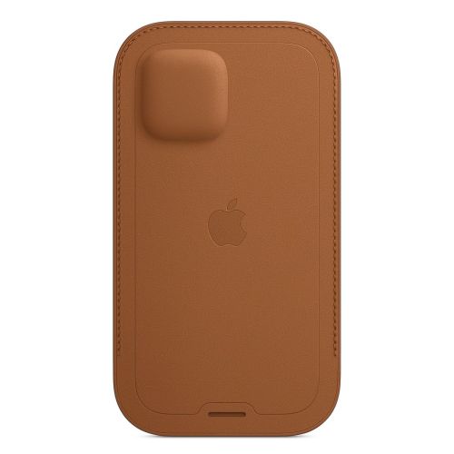 Apple iPhone 12/12 Pro Leather Sleeve w/MagSafe Saddle Brown