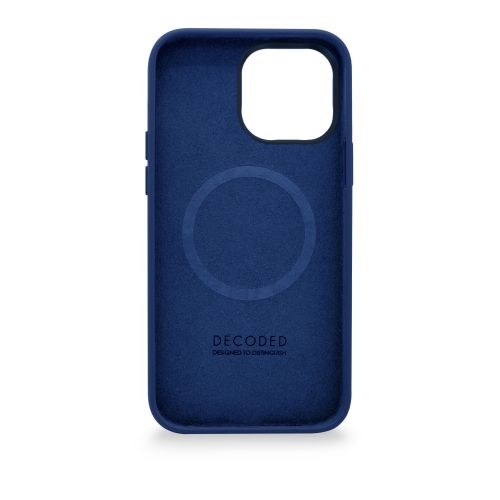 DECODED Silicone Backcover w/MagSafe for iPhone 14 Pro Max - Navy Peony