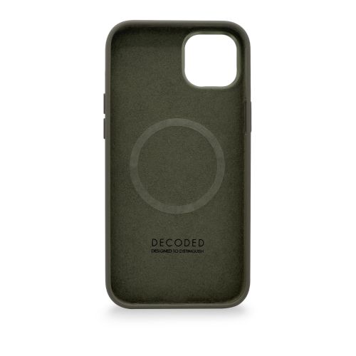 DECODED Silicone Backcover w/MagSafe for iPhone 14 Plus - Olive